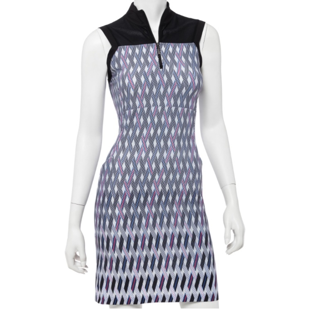Nwot EP Pro Golf zig zag tri color print dress.